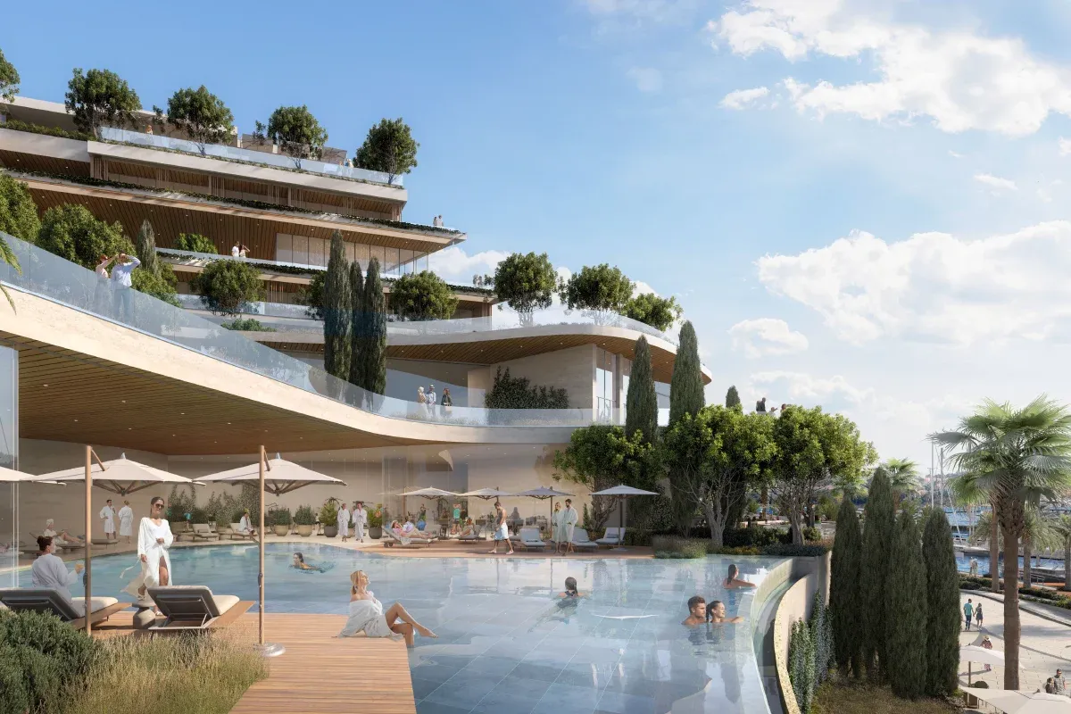 Outdoor Spa and Infinity Pool